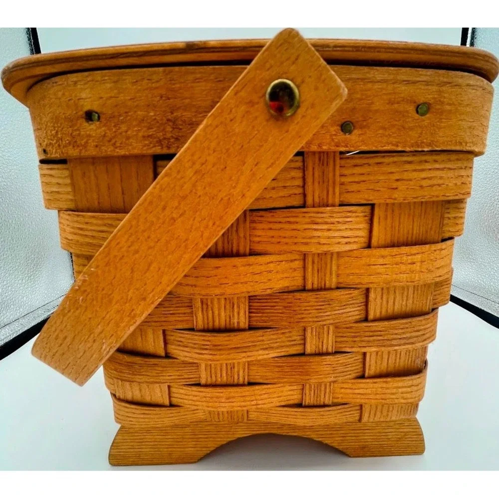 Peterboro Basket Co Ivory Soap 125th Anniversary Basket Brown Woven Wood 2004